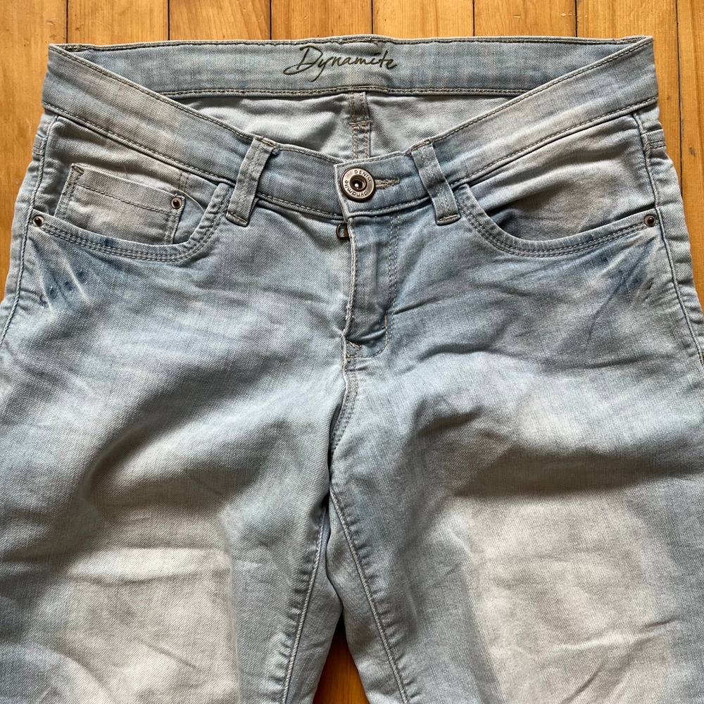 Vtg Dynamite Light Wash Skinny Jeans with Zipper Ankle Detail Women's Size 27 - Picture 3 of 7